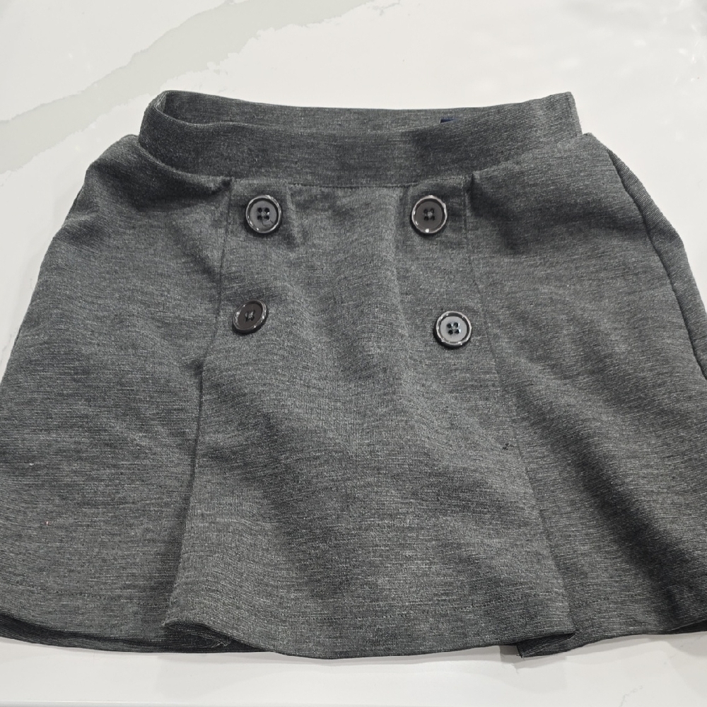 Lands' End Charcoal Skort Lot Bundle Of 4 Skorts Uniforms Size 7